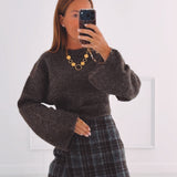COLETTE BROWN KNITTED SWEATER