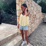 SALAMANCA YELLOW SPONGE TOP