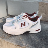 MUSTHAVE WHITE/BURGUNDY SNEAKERS