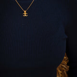 DALLIS DARK BLUE RIBBED LONGSLEEVE SHIRT