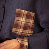 JOVIE DARK BLUE DENIM BLOUSE