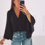 KAREN BLACK V-NECK SWEATER