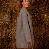 ABRIANA TAUPE KNITTED DRESS