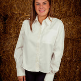 SYLVIE WHITE BLOUSE