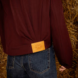 BETHANY BURGUNDY ZIP JACKET