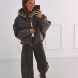 FALLEN LEAVES TAUPE JACKET