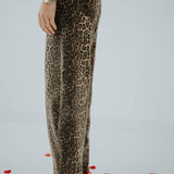 LEOPARD BALLOON JEANS T6065