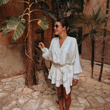 ZACATECAS WHITE LACE BLOUSE
