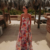 SULTANA PINK MULTICOLOR FLOWER DRESS