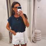 SOUIRA DARK BLUE T-SHIRT