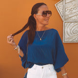 SALOU BLUE BLOUSE