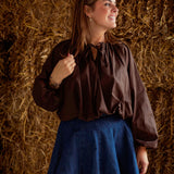 GWENDOLYN BROWN BLOUSE