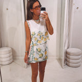 PRE-ORDER SUZANNE ECRU LEMON SKORT