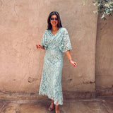 BABOUCHE MINT LACE DRESS