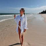 AMARANTA WHITE RHINESTONE BLOUSE