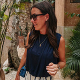 LOLA DARK BLUE TOP