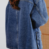JUSTINE DENIM BLUE POCKET JACKET 7253