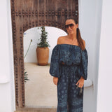 PRE-ORDER MARAVILLOSA DARK BLUE LINEN PANTS