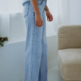 BLUE TALL EXTRA TALL WIDE LEG JEANS 7392