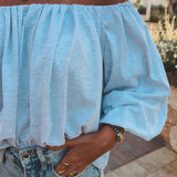 SANLUCAR LIGHT GREY BLOUSE