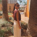 SUAVE BURGUNDY SUMMER TOP
