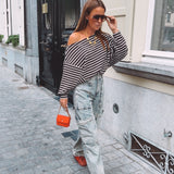 TAMMY BROWN STRIPED SWEATER