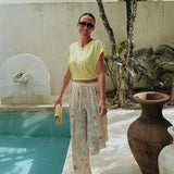 MONTANA LIGHT YELLOW FLOWER PANTS