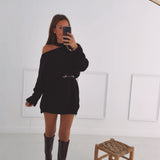 SABINE BLACK CUT-OUT DRESS
