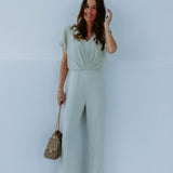 DEBORAH MINT JUMPSUIT
