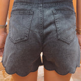 PRE-ORDER BLACK DENIM SHORT 1045