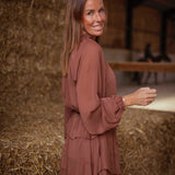 HONEY BROWN LAYER DRESS