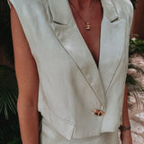 ACAPULCO MINT GREEN CROPPED BLAZER