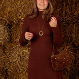 NAOMI BROWN RIBBED DRESS