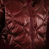 BLAYNE BORDEAUX SLEEVELESS PUFFER ZIP JACKET