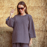 ODELE BROWN TWO-PIECE SET