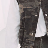 MARGAUX KHAKI ARMY SLEEVELESS JACKET