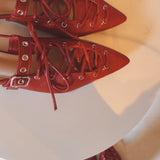DESIRE RED SLINGBACKS