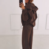 MAVIS BROWN ZIP JACKET