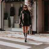 CITY MOOD TAUPE ARGYLE DRESS