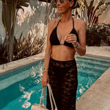 BAJA BLACK LACE SKIRT