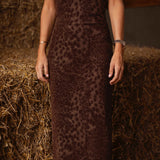 MARIAH BROWN LEOPARD DRESS