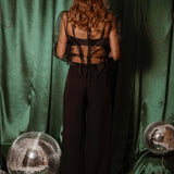 SEE-THROUGH BLACK BLOUSE