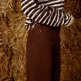 BROWN BARREL JEANS 7369-5