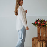 SASKINE BEIGE BLAZER BLOUSE