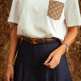 DALLAS WHITE POCKET T-SHIRT