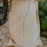 BRAVURA BEIGE BELT SHORT