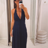 MARIBEL DARK BLUE JUMPSUIT