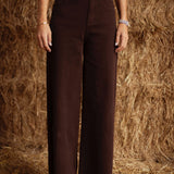 BROWN WIDE LEG JEANS 9092-9