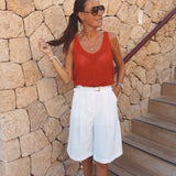 BINIBECA RED CROCHET TOP
