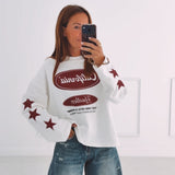 CALIFORNIA HUSTLERS BORDEAUX/WHITE LONGSLEEVE SHIRT